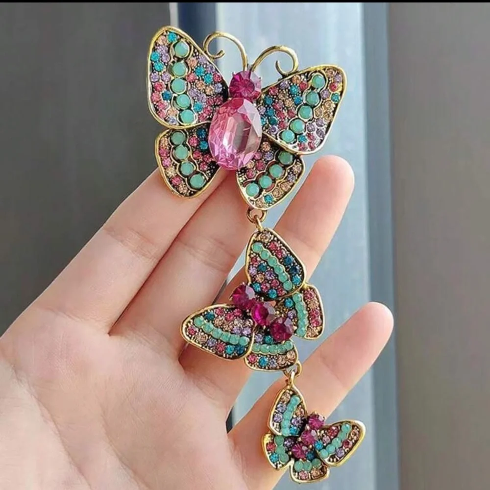 Multicolor Butterfly Brooch & Pendant ✨ - Picture 1 of 10